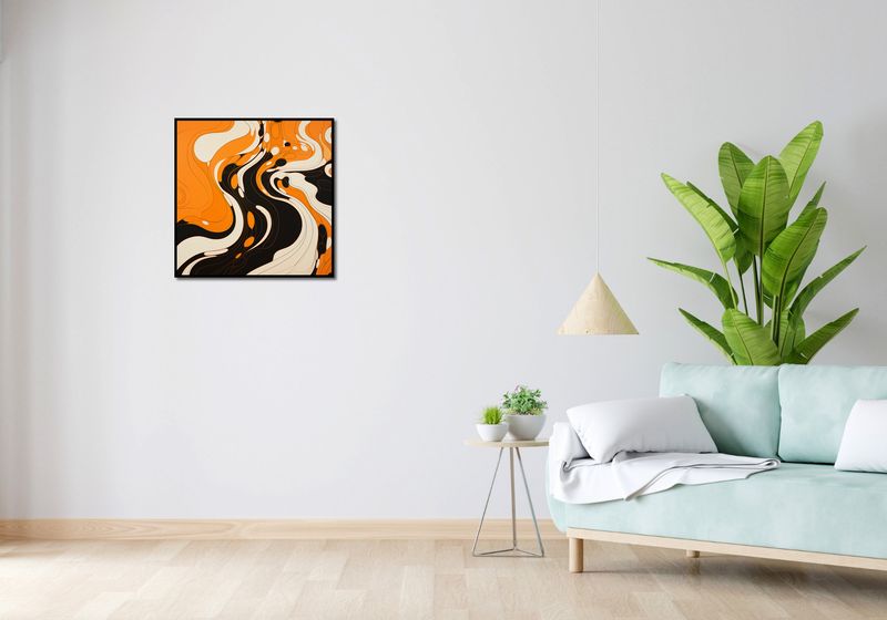 Plakat 60x60cm Tańczący Atrament zdjęcie 4