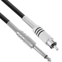 Kabel przewód audio sygnałowy RCA Cinch Jack 6,3 mm mono 6 m the sssnake