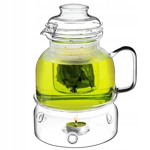 DZBANEK ŻAROODPORNY SZKLANY Z PODRZEWACZEM ZAPARZACZEM DO HERBATY 1,5L na Arena.pl