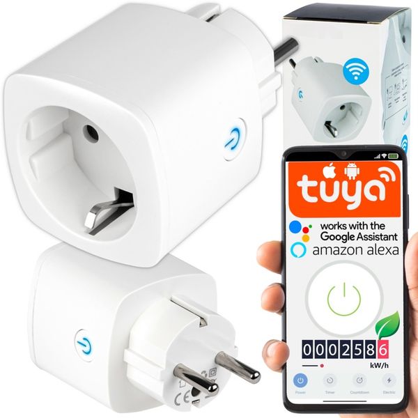 INTELIGENTNE GNIAZDKO STEROWANE WiFi ANDROID TUYA SMART HOME POMIAR zdjęcie 1