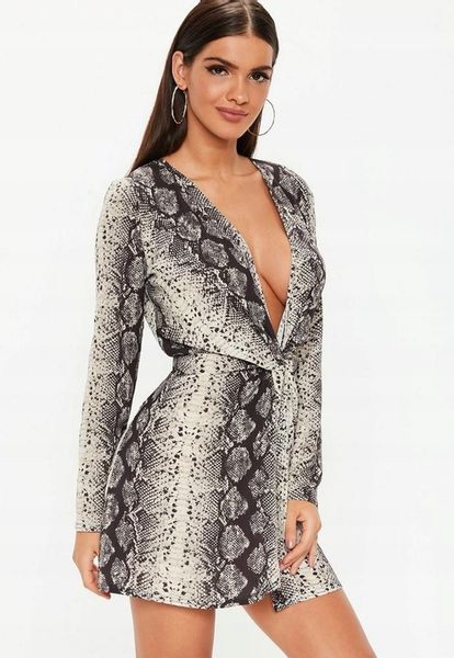MISSGUIDED SUKIENKA MINI SNAKE PRINT (36) zdjęcie 1