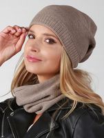 Komplet czapki komina POLSKIEJ produkcji LATTE B1