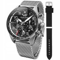 Zegarek Męski Vostok Europe 6S20-325A741B srebrny bransoleta