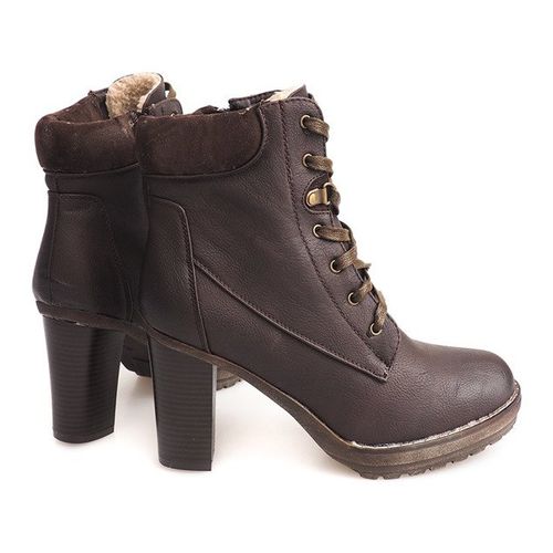 Botki Sznurowane Z Futrem T12310-2 r.36 na Arena.pl