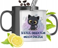 Kubek Magiczny Z Kotkiem Kotek Zmieniający Kolor Z Nadrukiem Ze Zdjęciem