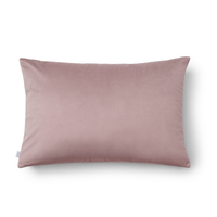 Prostokątna poszewka welurowa Werona – brudny róż