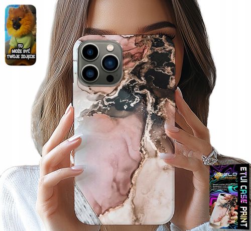 ETUI DO IPHONE 13 PRO - ELEGANCKI MARMUREK MODNE WZORY + SZKŁO na Arena.pl