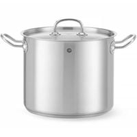 Garnek wysoki Kitchen Line z pokrywką 9 l śr. 240 x 200 h - Hendi 837306