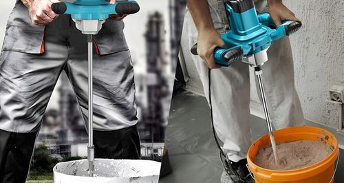 MIESZADŁO DO KLEJU BETONU FARB ELEKTRYCZNE 2600W 2x MIESZALNIK na Arena.pl
