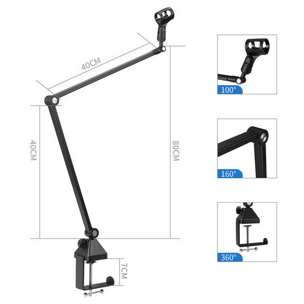 Ramię mikrofonowe statyw stołowy Kaline NB-38 zdjęcie 2