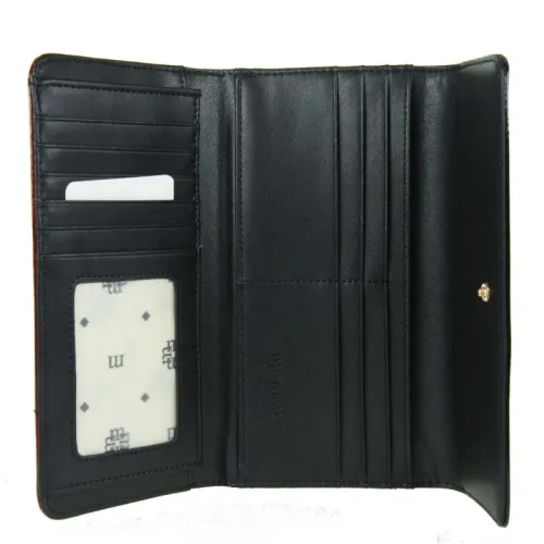 portfel damski skóra naturalna czerwony czarny duży na Arena.pl