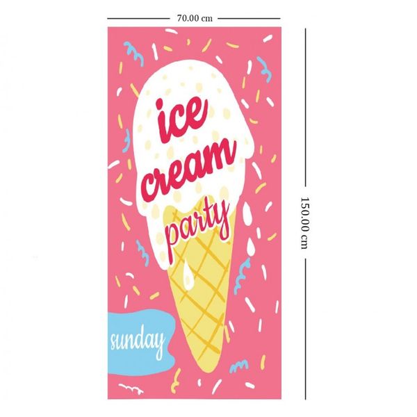 Ręcznik Plażowy Prostokątny Ice Cream Party 150X70 Rec54Wz3 zdjęcie 3