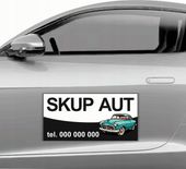 MAGNES na samochód auto MATA MAGNETYCZNA REKLAMA 30x60 CM SKUP AUT