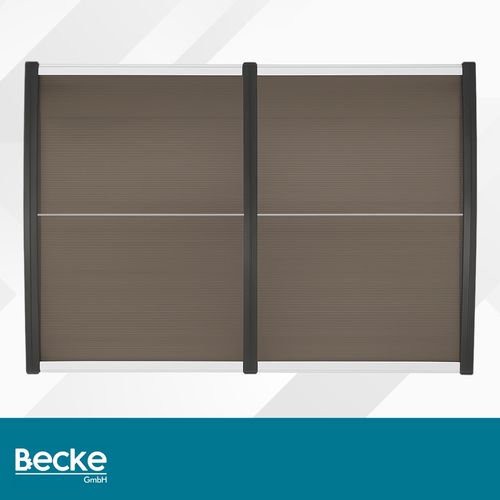 Daszek nad dzrwi wejściowe zadaszenie na balkon okno klimę brązowy 200x100 na Arena.pl