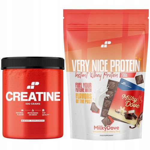 KREATYNA CREATINE MONOHYDRAT 500g + BIAŁKO WHEY WPC KONCENTRAT 700g na Arena.pl
