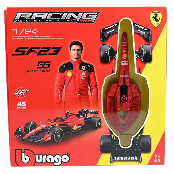 18-26852 1:24 ferrari formula model kit (with helm zdjęcie 1