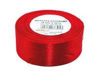 WSTĄŻKA SATYNOWA 38MM X 32M WS38-26 BREWIS CZERWONA