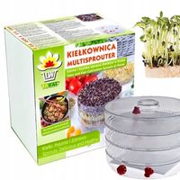 KIEŁKOWNICA TORAF NACZYNIE DO KIEŁKÓW DO UPRAWY W DOMU 3 SZALKI NA KIEŁKI