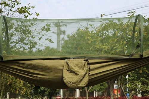 Hamak dwuosobowy HAMAK Z MOSKITIERĄ BIWAK (H016) na Arena.pl