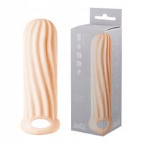 Nakładka kremowa, na penisa, dwustronna. Ring na jądra.