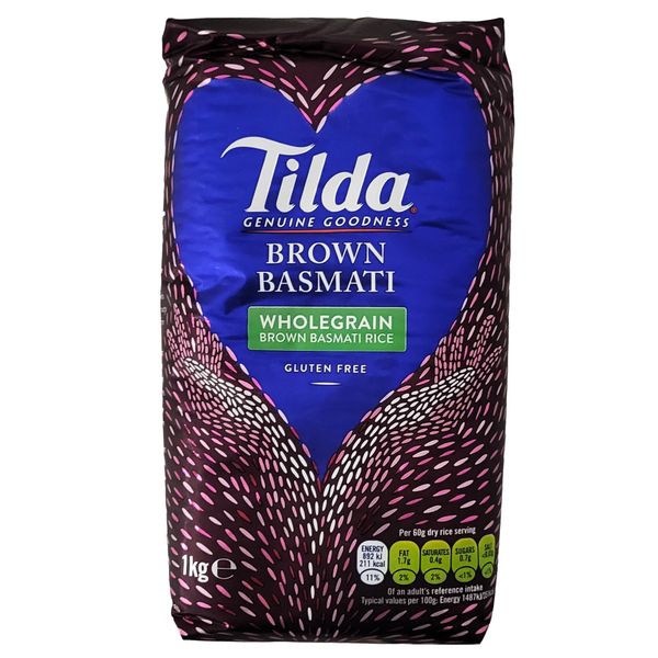 Ryż basmati brązowy Tilda 1kg zdjęcie 1