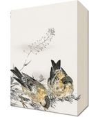 Obraz 20x30cm  Greenfinch, Kashu Japoński Vintage do Salonu