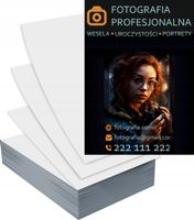 Ulotki A6 100szt reklamowe firmowe FOTOGRAFIA PROFESJONALNA gotowe wzory