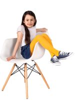 Rajstopy dziecięce mikrofibra gładkie ciemnożółte 40 DEN 140-146