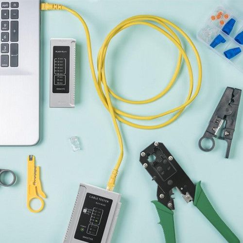 Qoltec Modułowa zaciskarka do cięcia i zaciskania kabli Ethernet 8P 6P na Arena.pl