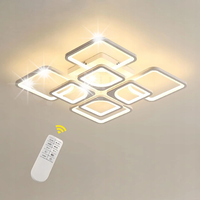 LAMPA SUFITOWA WISZĄCA LED ŻYRANDOL Z PILOTEM NOWOCZESNY DO SALONU 80W