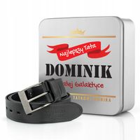 PASEK MĘSKI SKÓRZANY PREZENT NA DZIEŃ TATY