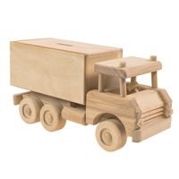Drewniana zabawka skarbonka John Paddle - Duża Ciężarówka Uniwersalny