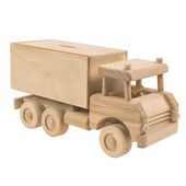 Drewniana zabawka skarbonka John Paddle - Duża Ciężarówka