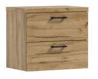 Szafka łazienkowa wisząca LUNA 60 dąb craft złoty (W1)