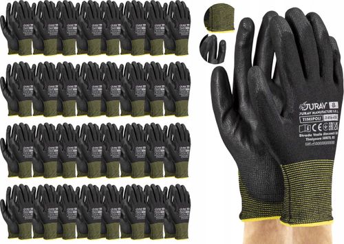 rękawice robocze czarne j-timipoli_bb8-m - 120 par na Arena.pl