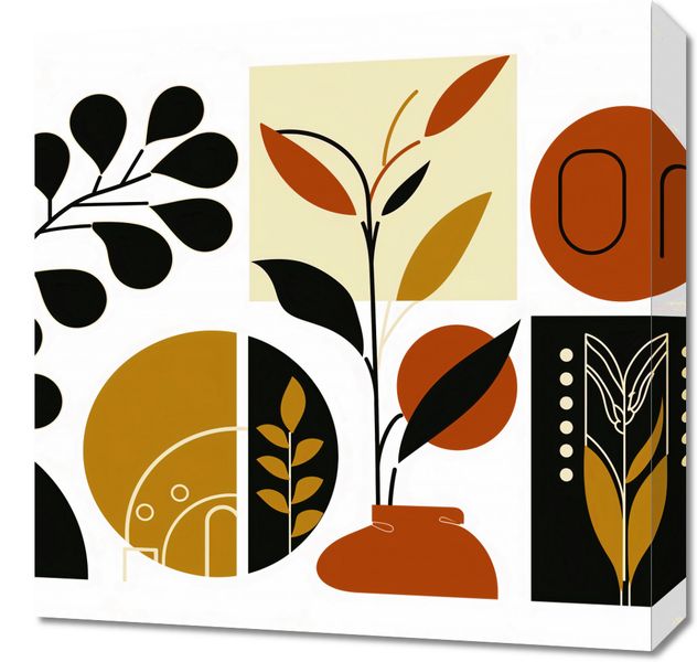Obraz 50x50cm Kolaż Botaniczny zdjęcie 1
