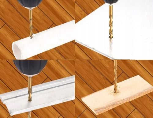 WIERTŁA HEX BITY DO METALU 1,5-6,5 HSS TYTAN 13SZT WIERTŁA PRECYZYJNE na Arena.pl