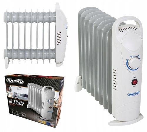 Grzejnik Olejowy Mesko MS 7805 - 9 Żeberek, 1000W, Regulacja Temperatury na Arena.pl