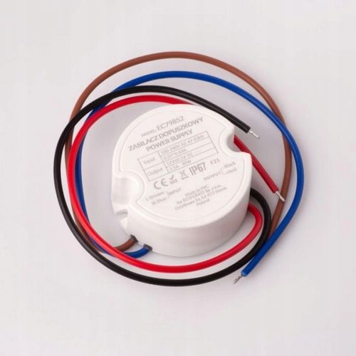 Zasilacz LED 12V DC 30W 2,5A Dopuszkowy Do Puszki fi 60 Hermetyczny na Arena.pl