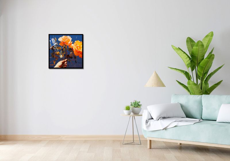 Plakat 50x50cm Żywy Uścisk zdjęcie 4