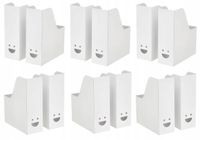 IKEA TJABBA segregator kartonowy tekturowy biały 2 sztuki x 6 kompletów
