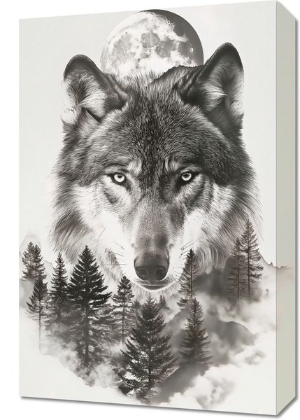 Obraz 40x60cm Wilczy Duch Lasu zdjęcie 1