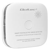 Qoltec Czujnik Dymu Bezprzewodowy LED Alarm 85dB