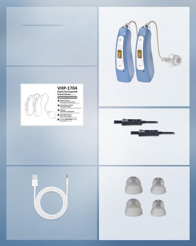 Aparat słuchowy wzmacniacz słuchu Delmicure VHP-1704 regulacja POWYSTAWOWY na Arena.pl