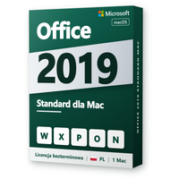 Office 2019 Standard dla Mac PL Microsoft Licencja Wieczysta