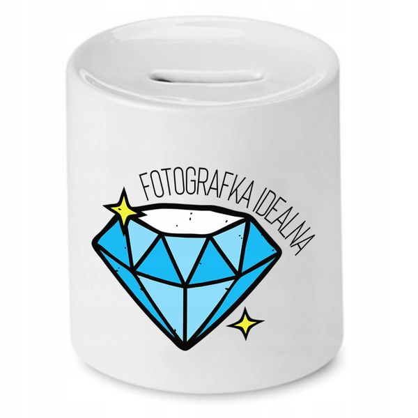 Skarbonka Dla Fotografa Idealna Prezent Z Nadrukiem Ze Zdjęciem zdjęcie 1