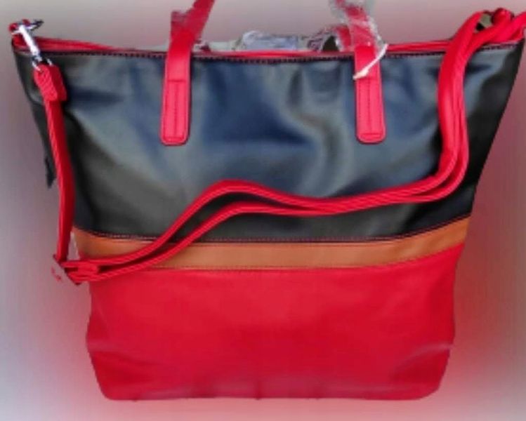 Torebka damska EKO SKÓRA pojemna pomieści A4 długi pasek w komplecie zdjęcie 5