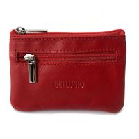 Etui na klucze ze skóry naturalnej Bellugio - ciemnoczerwone