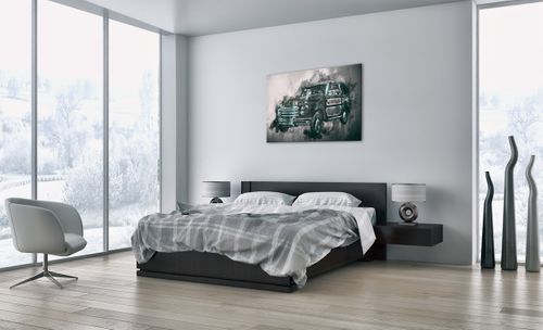 Obraz Na Płótnie - Samochód Retro  - 100X70 Cm - Aa100X70-3834 na Arena.pl
