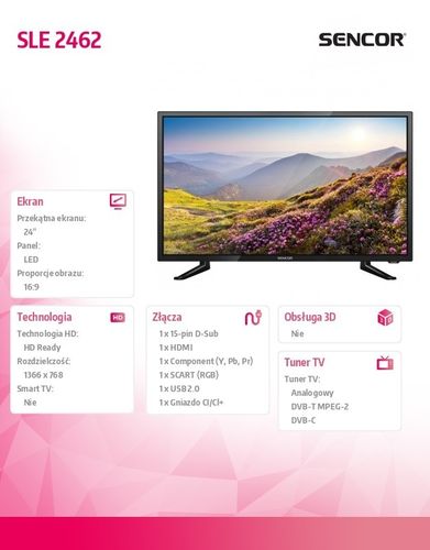 Sencor Telewizor 24 SLE 2462 na Arena.pl